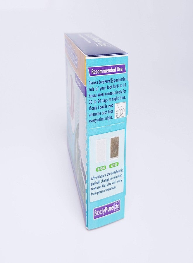 بودي بيور فوط BodyPure2x العشبية للتنظيف العميق مع التورمالين | تُعرف أيضًا باسم لصقات الخيزران | تُعرف أيضًا باسم لصقات تاكيسومي | ضعف الفعالية | نوم أعمق | اختبار متاح للفوط المستعملة - Image 4